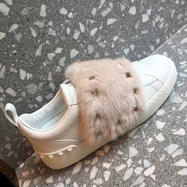 19AW ヴァレンティノ(ヴァレンティノスーパーコピー) ミンクファー スニーカー Sneakers